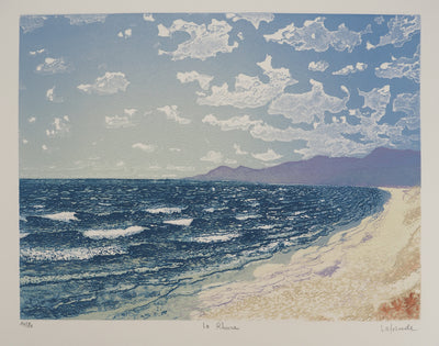 Roland LAFORCADE : La Rhune, Gravure originale signée