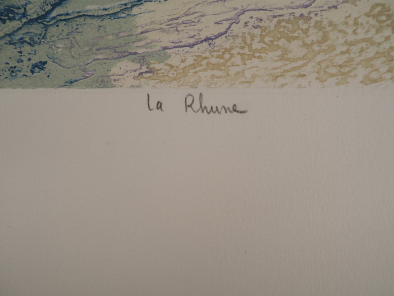 Roland LAFORCADE : La Rhune, Gravure originale signée