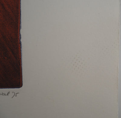 Luce NAVAL : Pélican, Gravure originale signée