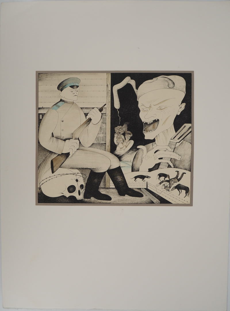Mikhail CHEMIAKIN : Le garde, Lithographie originale