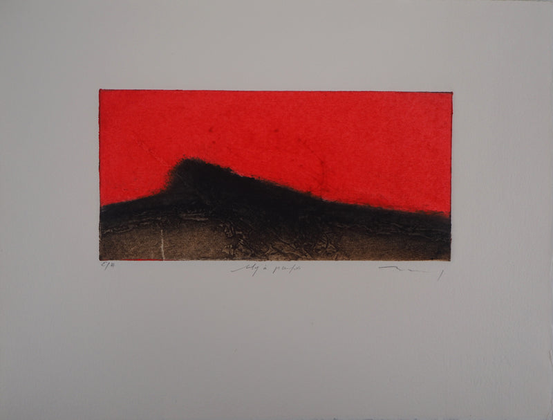 Erik BERSOU : Il y a parfois, Gravure originale signée