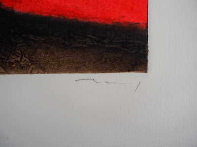 Erik BERSOU : Il y a parfois, Gravure originale signée