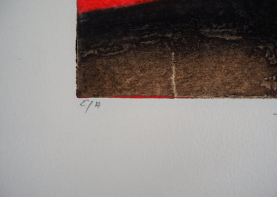 Erik BERSOU : Il y a parfois, Gravure originale signée