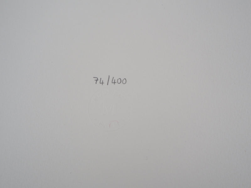 AF René GRUAU: On the terrace, Lithograph signed in pencil