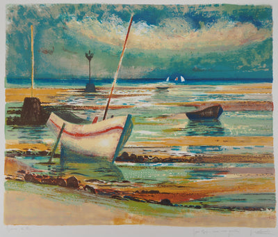 Paul COLLOMB : Air marin, Lithographie originale signée