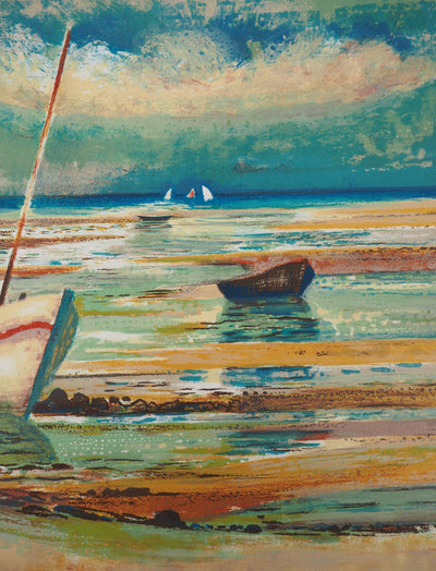 Paul COLLOMB : Air marin, Lithographie originale signée