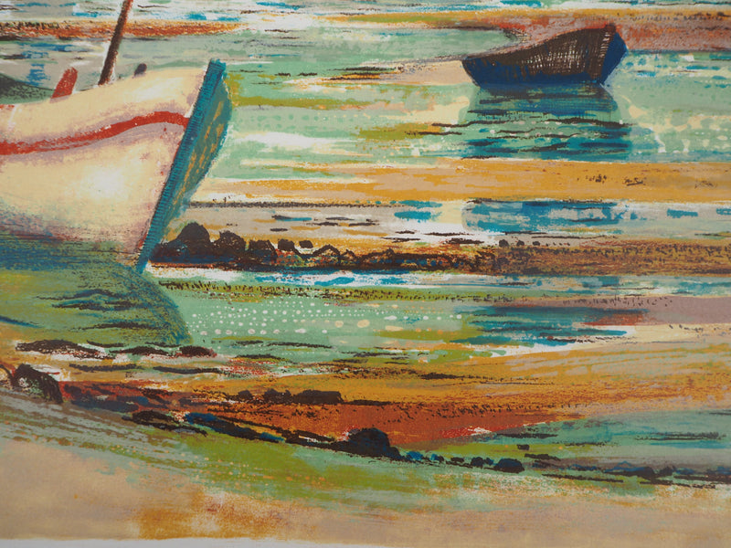 Paul COLLOMB : Air marin, Lithographie originale signée