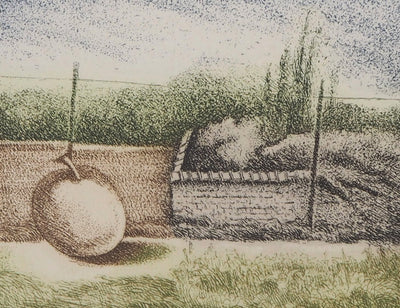 Michel PARADIS : Sur la route, Gravure originale signée