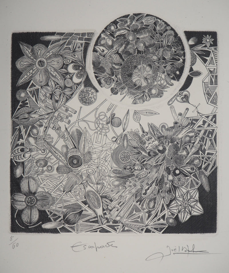 Joêl ROCHE : Escapade, Gravure originale signée