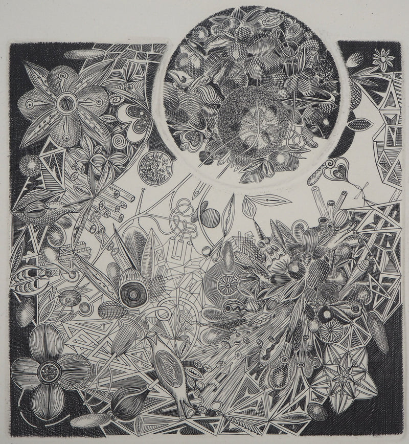 Joêl ROCHE : Escapade, Gravure originale signée