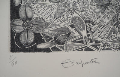 Joêl ROCHE : Escapade, Gravure originale signée