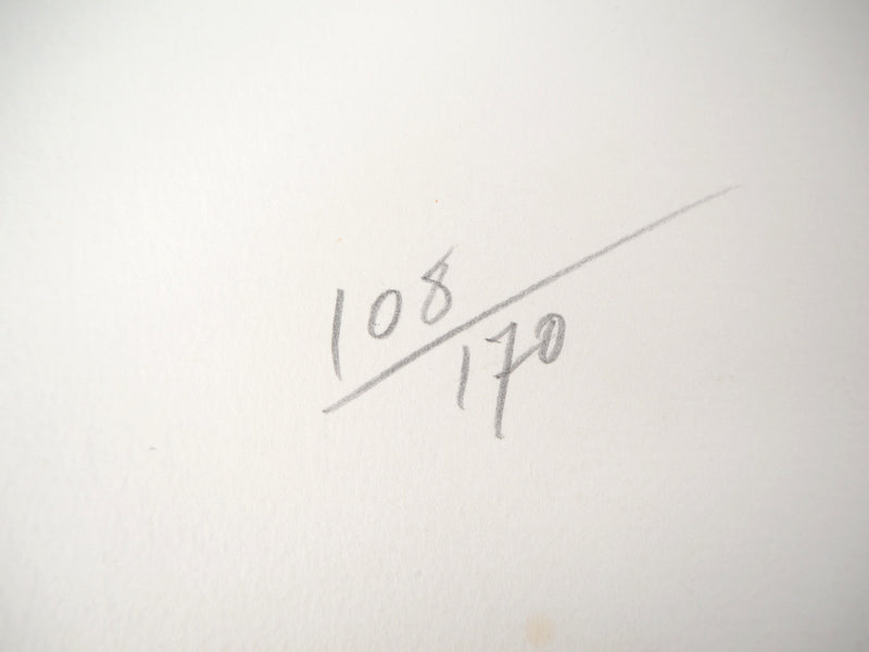 Louis LEYGUE : Nu assis, Lithographie originale signée
