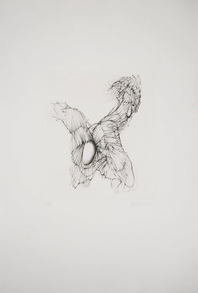 Hans BELLMER : Abstraction érotique - Gravure originale signée