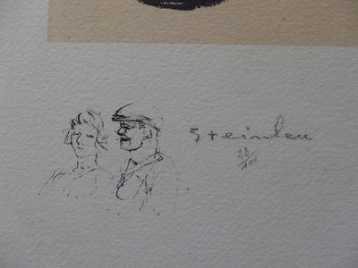 Théophile Alexandre STEINLEN : Soldat, Lithographie originale signée