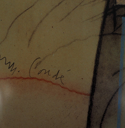 Miguel CONDE : L’homme au pois rouge, Affiche originale signée