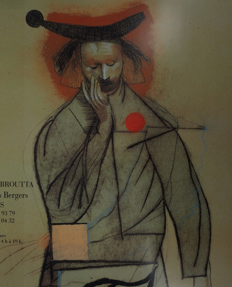 Miguel CONDE : L’homme au pois rouge, Affiche originale signée