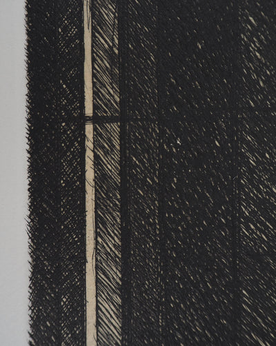 Philippe MINARD : Composition rectiligne, Gravure originale signée