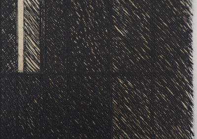 Philippe MINARD : Composition rectiligne, Gravure originale signée