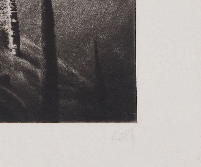LUTH : Nuit étoilée, Gravure originale signée