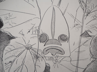 Jean-Paul RIOPELLE : Nelligan, Visage de la Nature, Lithographie originale signée