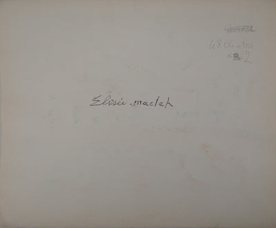 Elisée MACLET : Le village fortifié, Aquarelle originale signée
