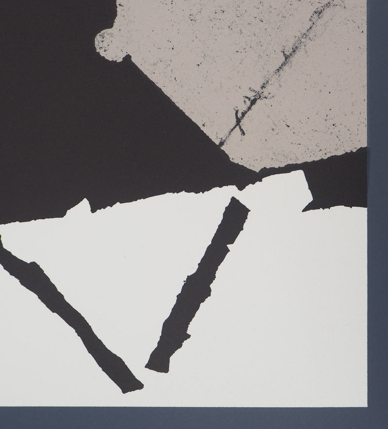 Evelyn ORTLIEB : Composition bleue, Lithographie originale