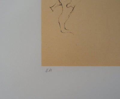 Leonor FINI : La menace, Gravure originale signée