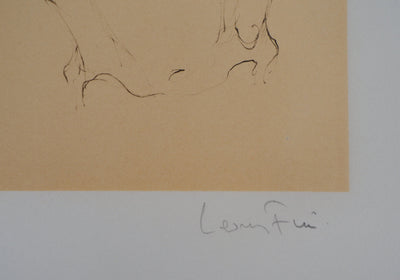 Leonor FINI : La menace, Gravure originale signée