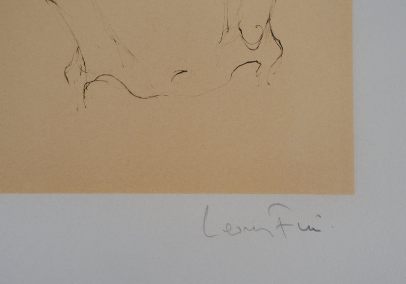 Leonor FINI : La menace, Gravure originale signée