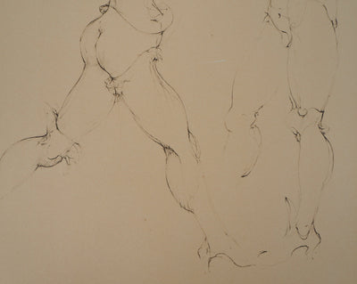 Leonor FINI : La menace, Gravure originale signée