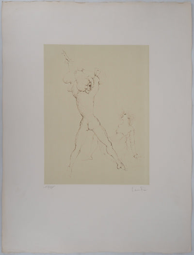 Leonor FINI : En tension, Gravure originale signée