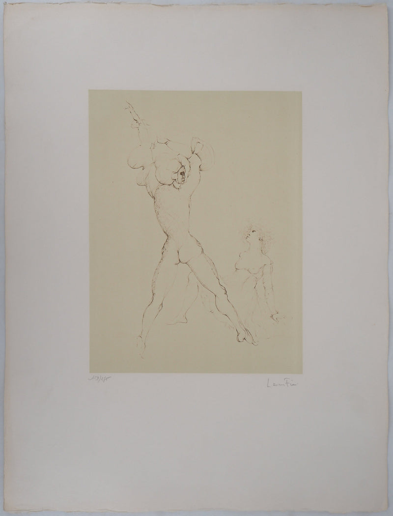 Leonor FINI : En tension, Gravure originale signée