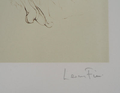 Léonor FINI : Pantomime pour un décollette, Gravure originale signée