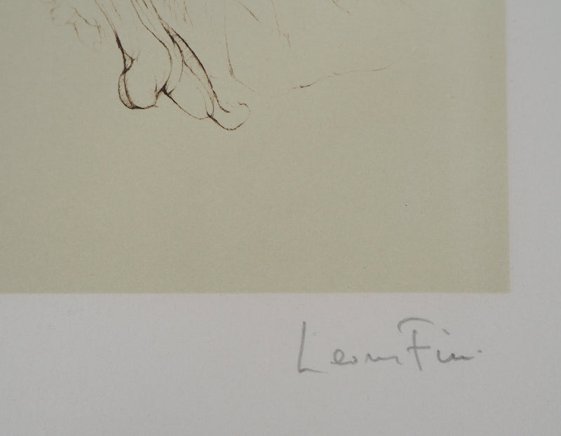 Léonor FINI : Pantomime pour un décollette, Gravure originale signée