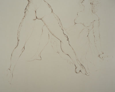 Leonor FINI : En tension, Gravure originale signée