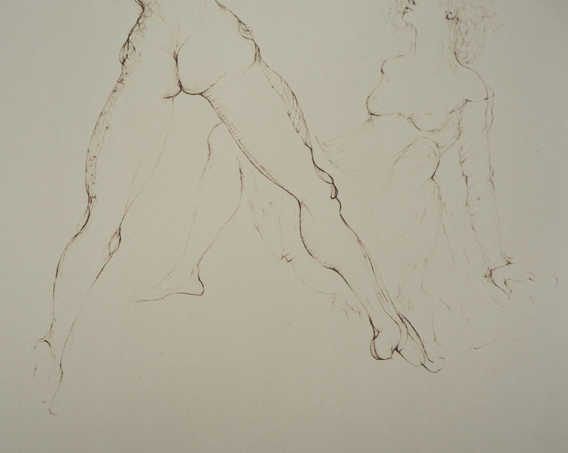 Leonor FINI : En tension, Gravure originale signée