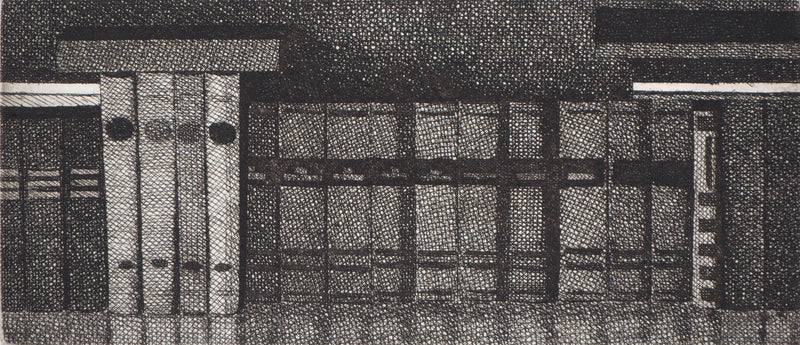 Naftali RAKUZIN : Classement de livres II, Gravure originale signée