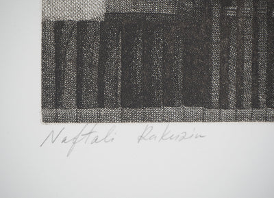 Naftali RAKUZIN : Ensemble de livres, Gravure originale signée
