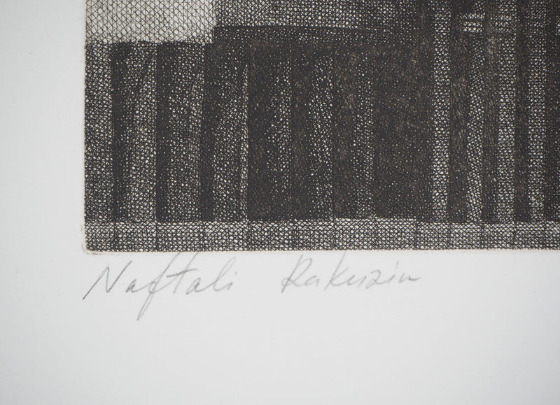 Naftali RAKUZIN : Ensemble de livres, Gravure originale signée