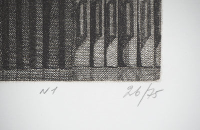 Naftali RAKUZIN : Ensemble de livres, Gravure originale signée