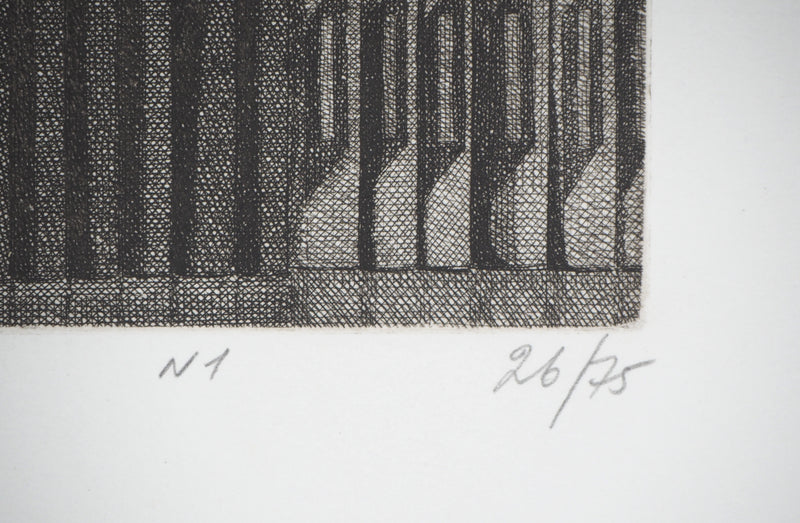 Naftali RAKUZIN : Ensemble de livres, Gravure originale signée