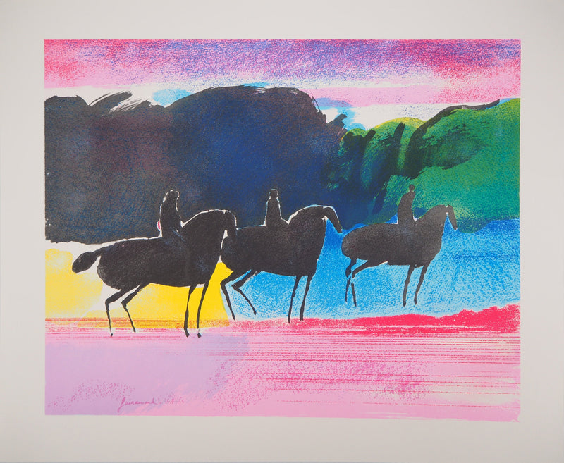 Paul GUIRAMAND: Adam and Eve, Original signed lithograph