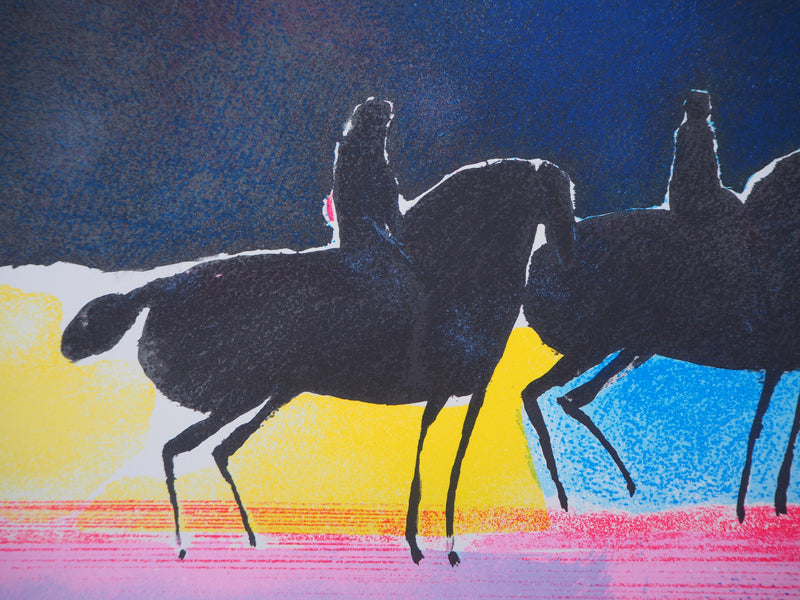 Paul GUIRAMAND: Adam and Eve, Original signed lithograph
