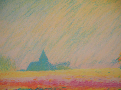 BT Claude MANOUKIAN: Water Lily Bay, Original signed lithograph