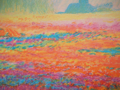 BT Claude MANOUKIAN: Water Lily Bay, Original signed lithograph