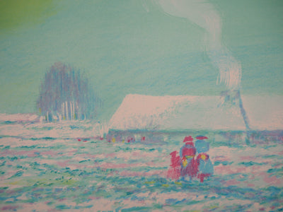 BT Claude MANOUKIAN: Water Lily Bay, Original signed lithograph