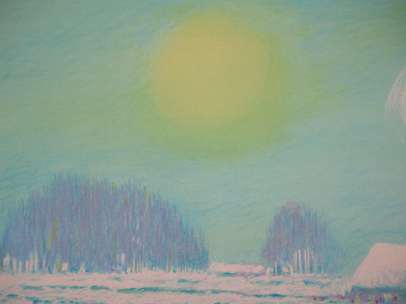 BT Claude MANOUKIAN: Water Lily Bay, Original signed lithograph