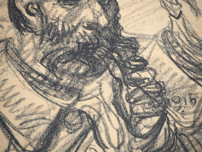 Théophile Alexandre STEINLEN : Officiers à la pipe et à la rose, Lithographie originale signée