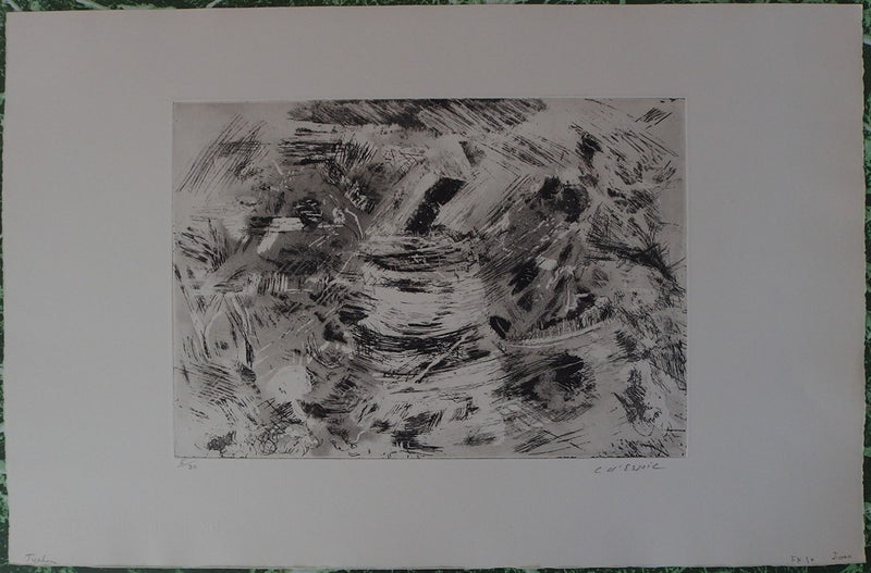 Christian d’ESPIC : Typhon, Gravure originale signée