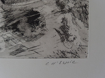 Christian d’ESPIC : Typhon, Gravure originale signée